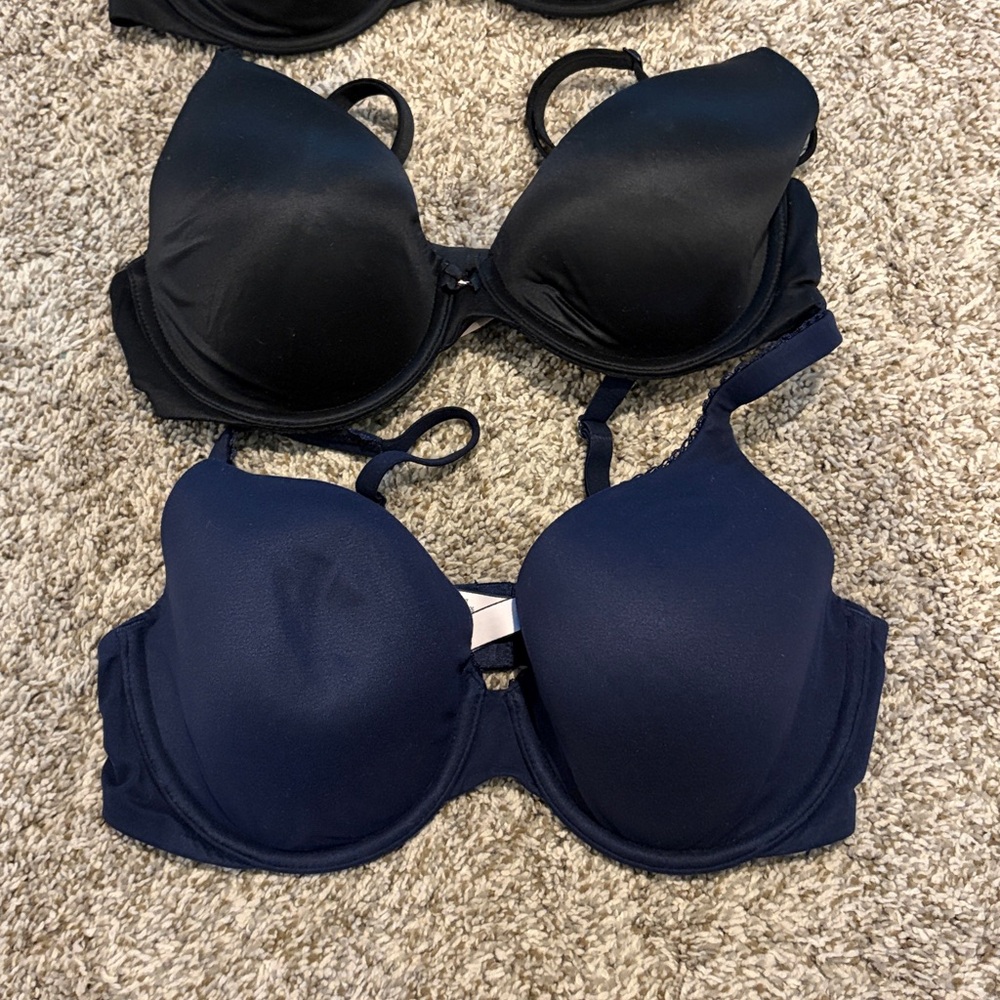 Victoria's Secret Bra Collection - Black, Navy, and Tan - Picture 2 of 6